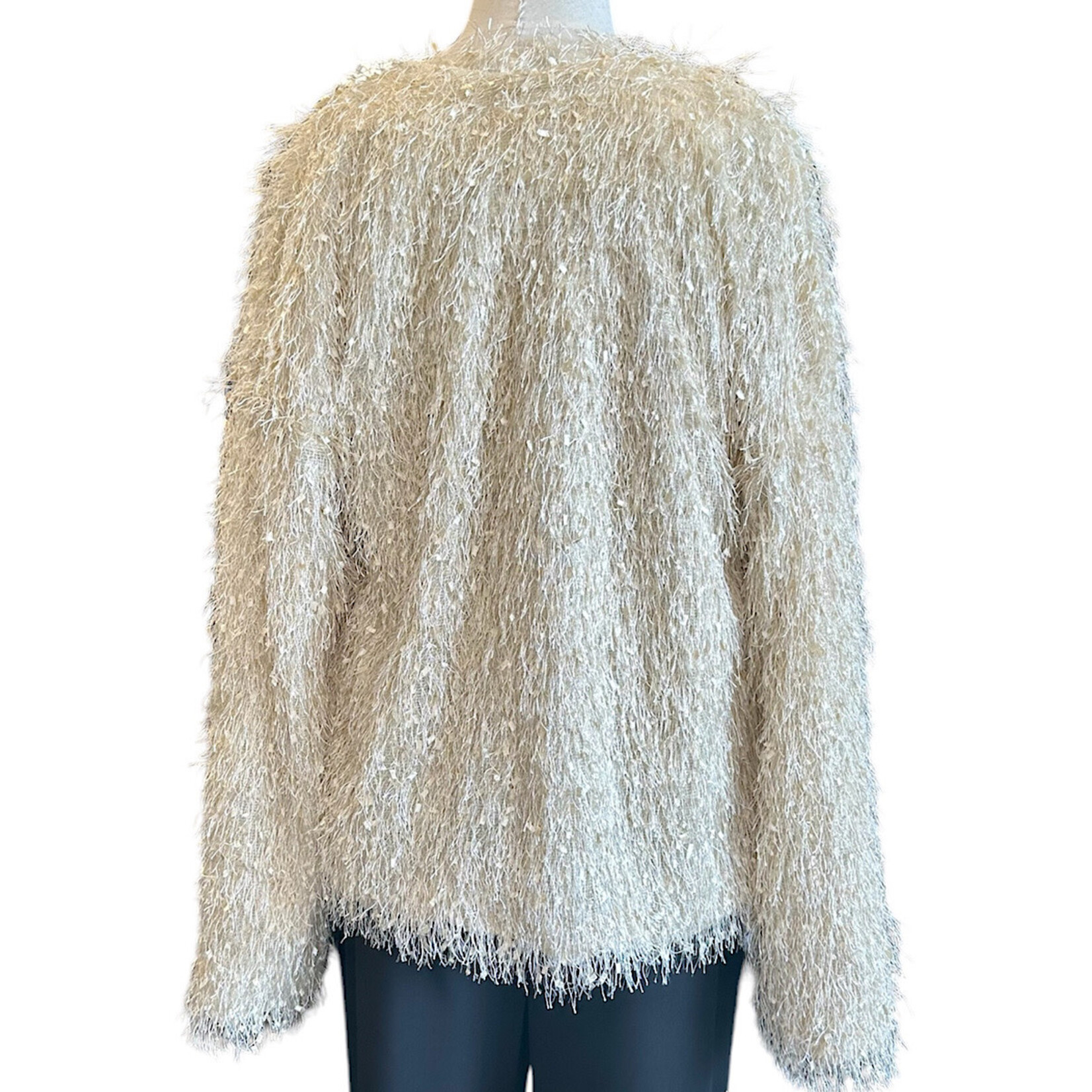 Ivory Faux Fur Jacket