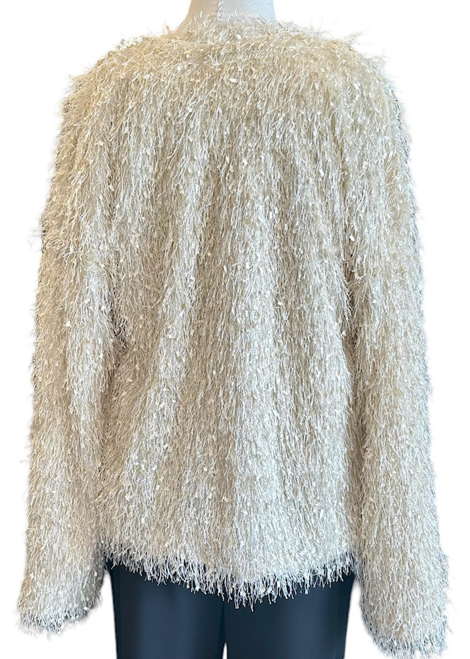 Ivory Faux Fur Jacket