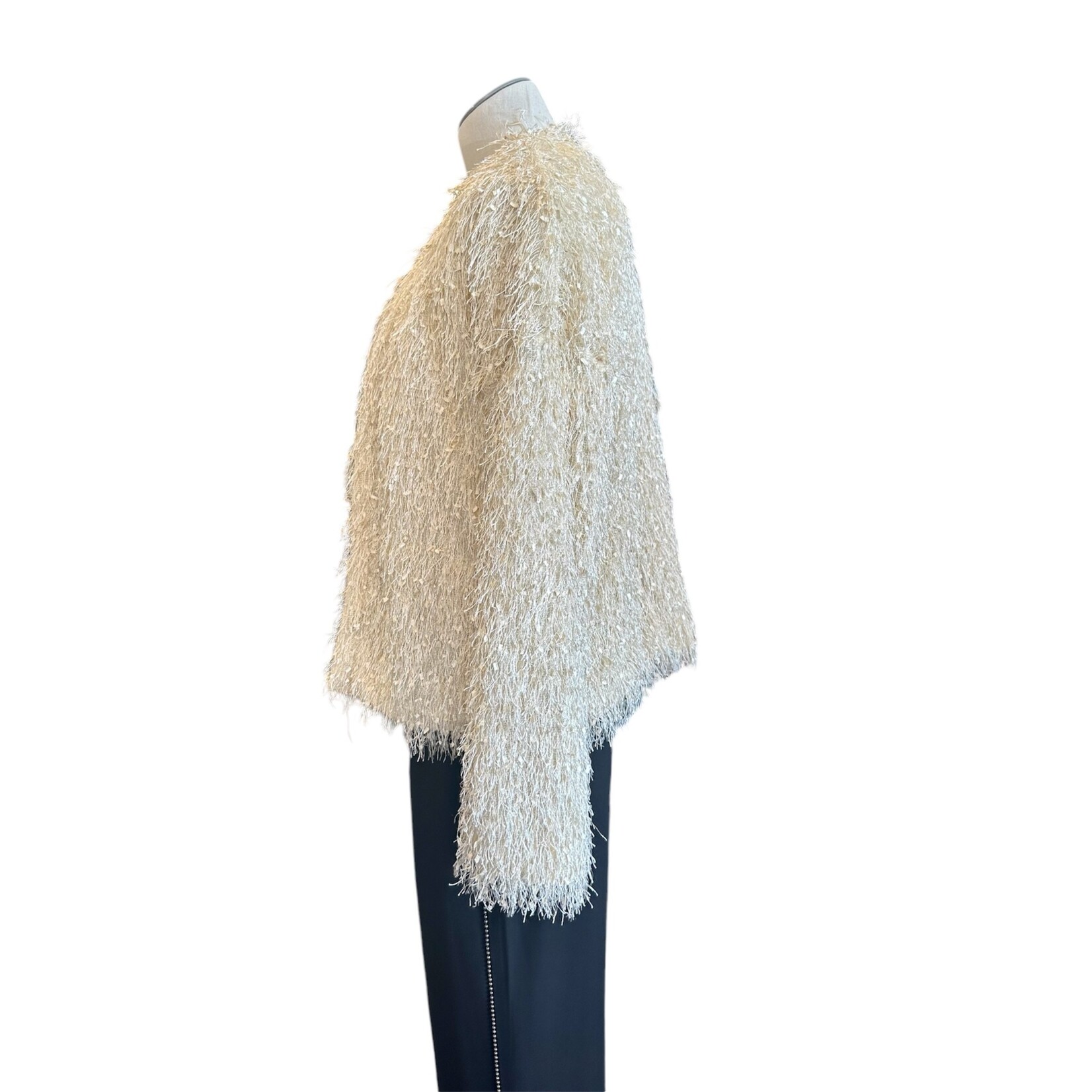 Ivory Faux Fur Jacket