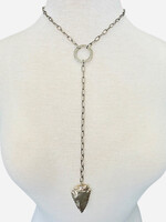 Julio Designs Silver Arrowette Necklace