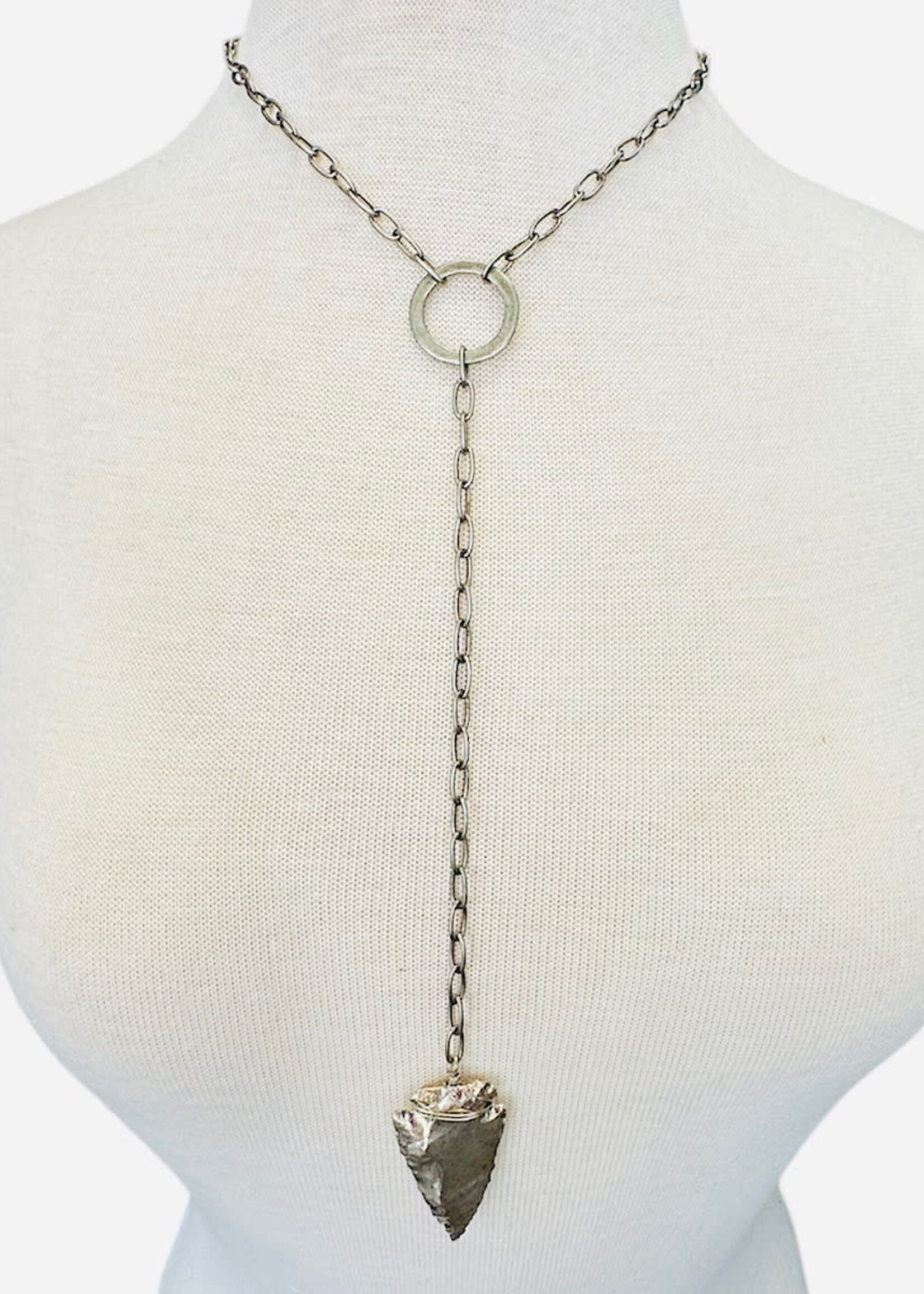 Julio Designs Silver Arrowette Necklace
