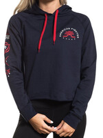Navy/Red Cropped Hoodie Size Small-RF