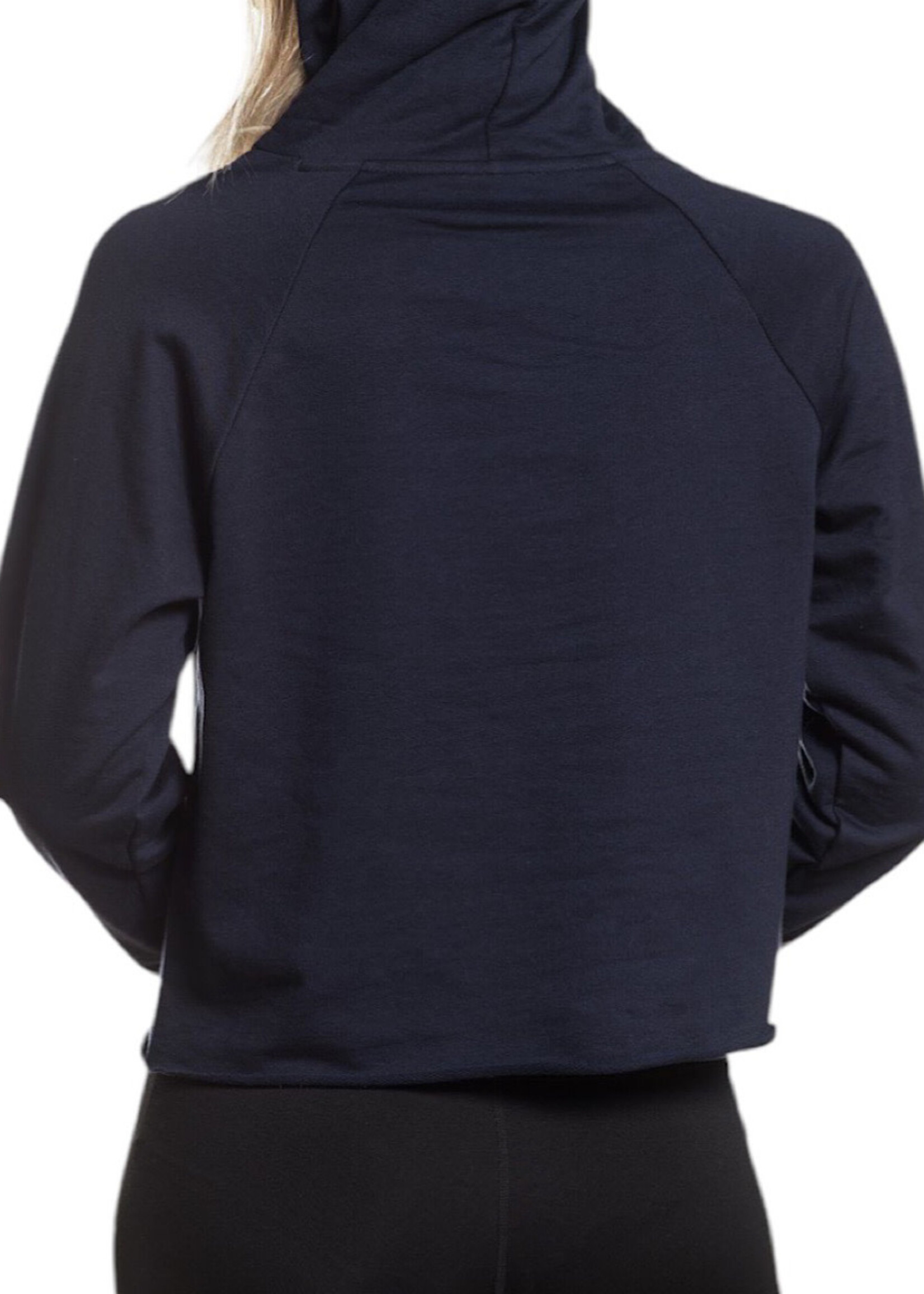 Navy/Red Cropped Hoodie Size Small-RF