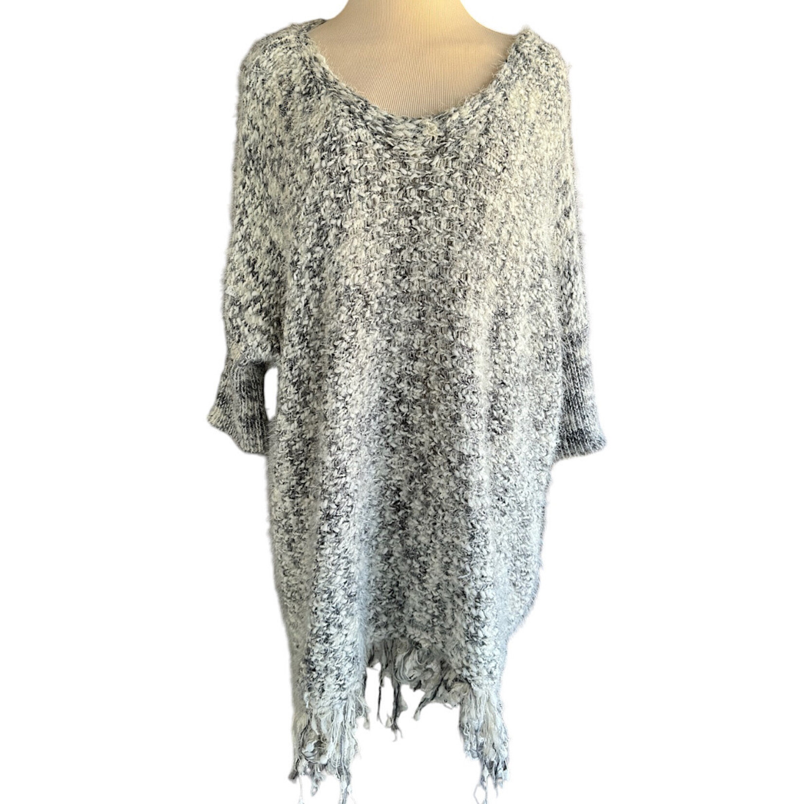 RF- Fuzzy Oversized Pull On Sweater Size M/L