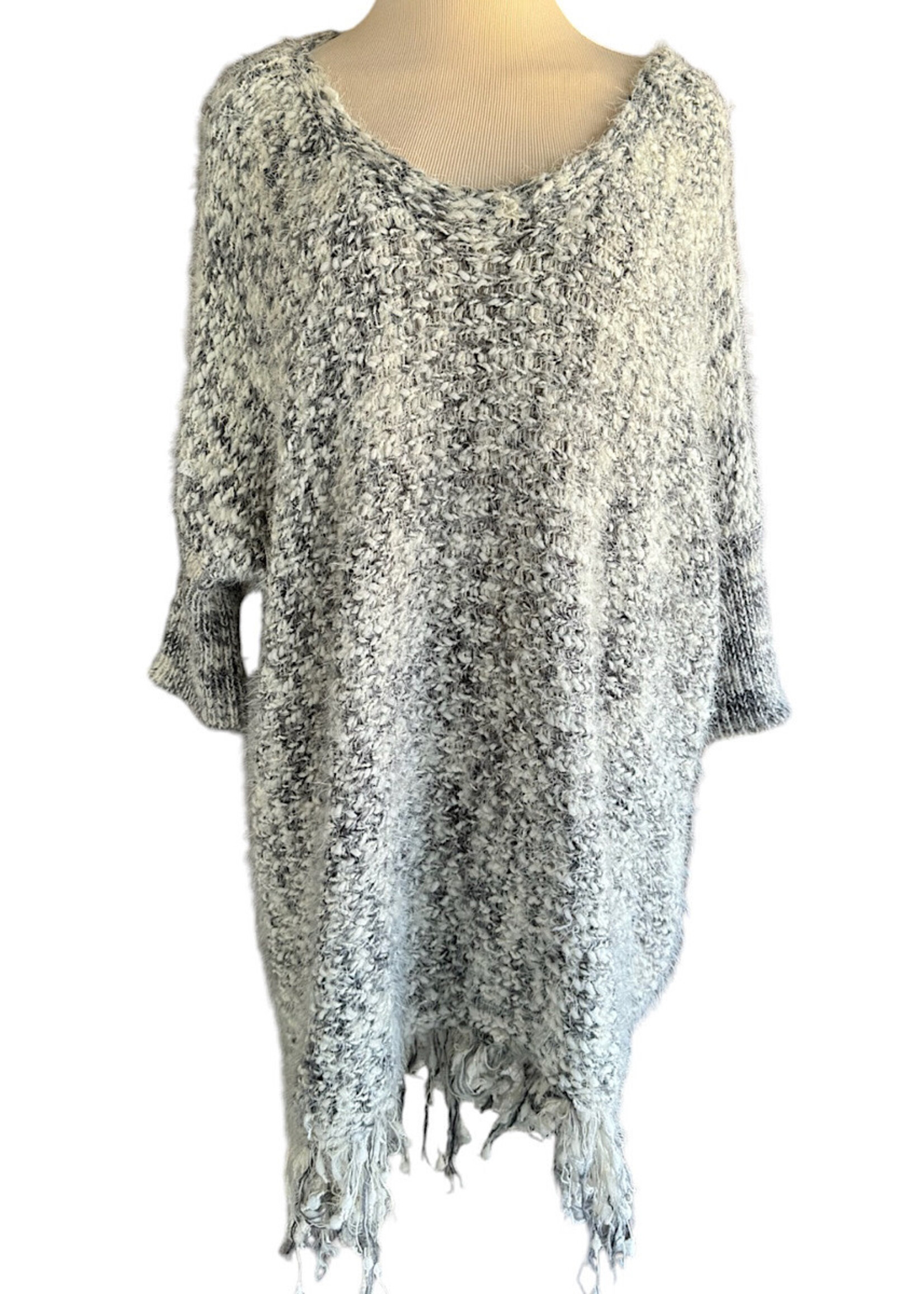 RF- Fuzzy Oversized Pull On Sweater Size M/L