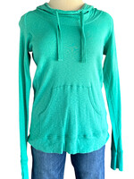 Teal Pullover with Drawstring Hood Size Medium-RF