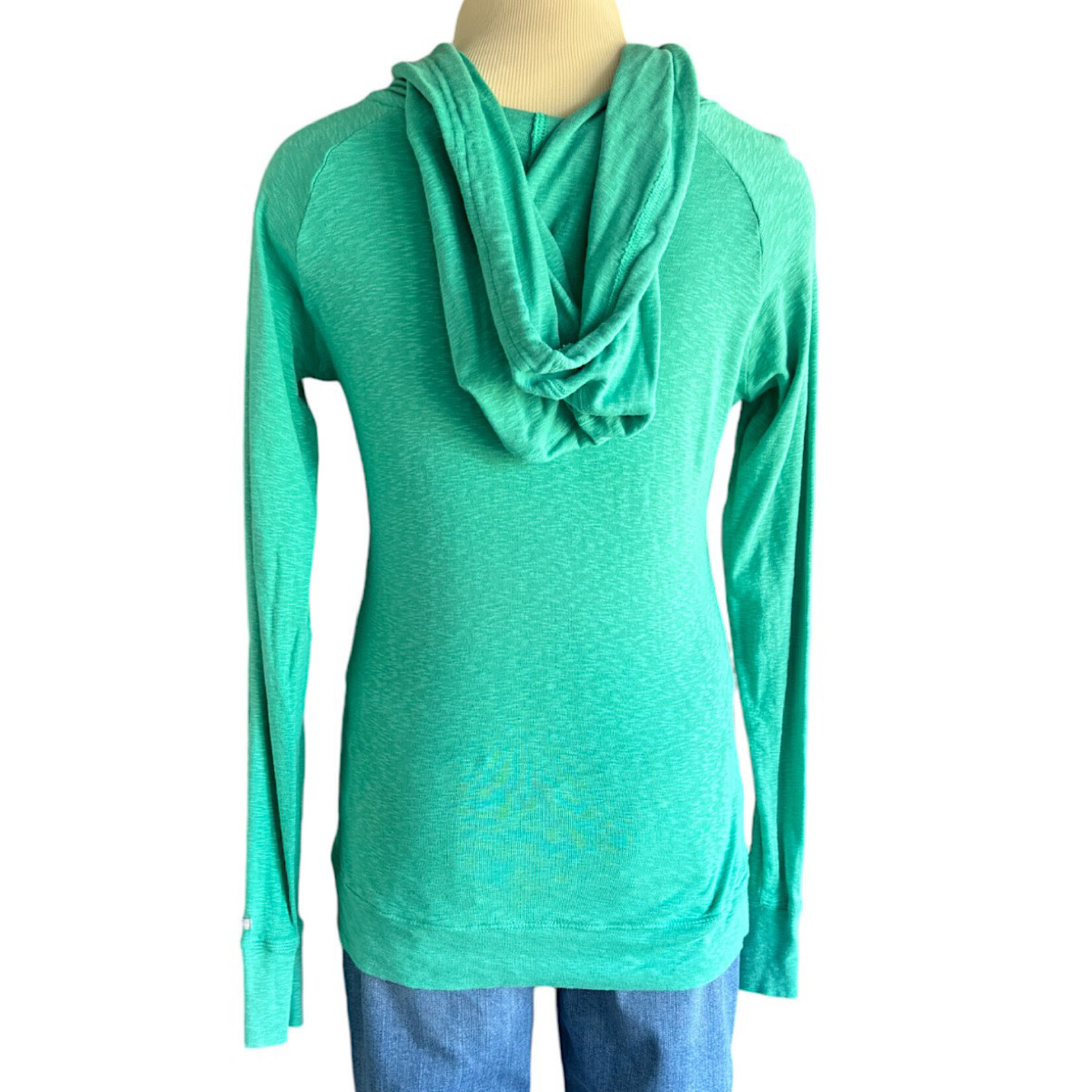 Columbia Teal Pullover with Drawstring Hood Size Medium-RF