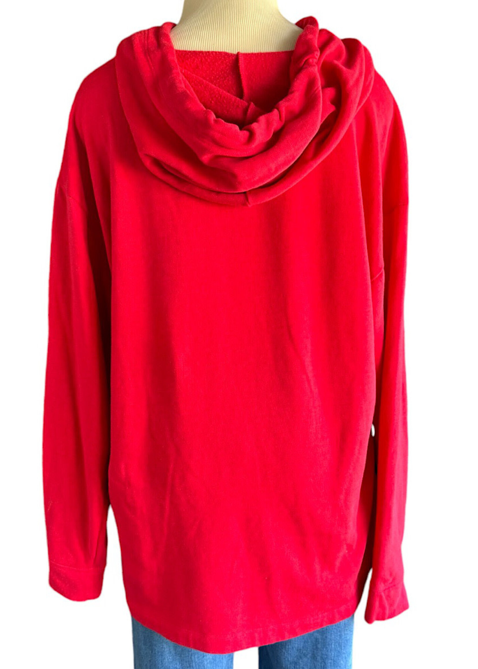 Red/Black Hoodie Size Large-RF