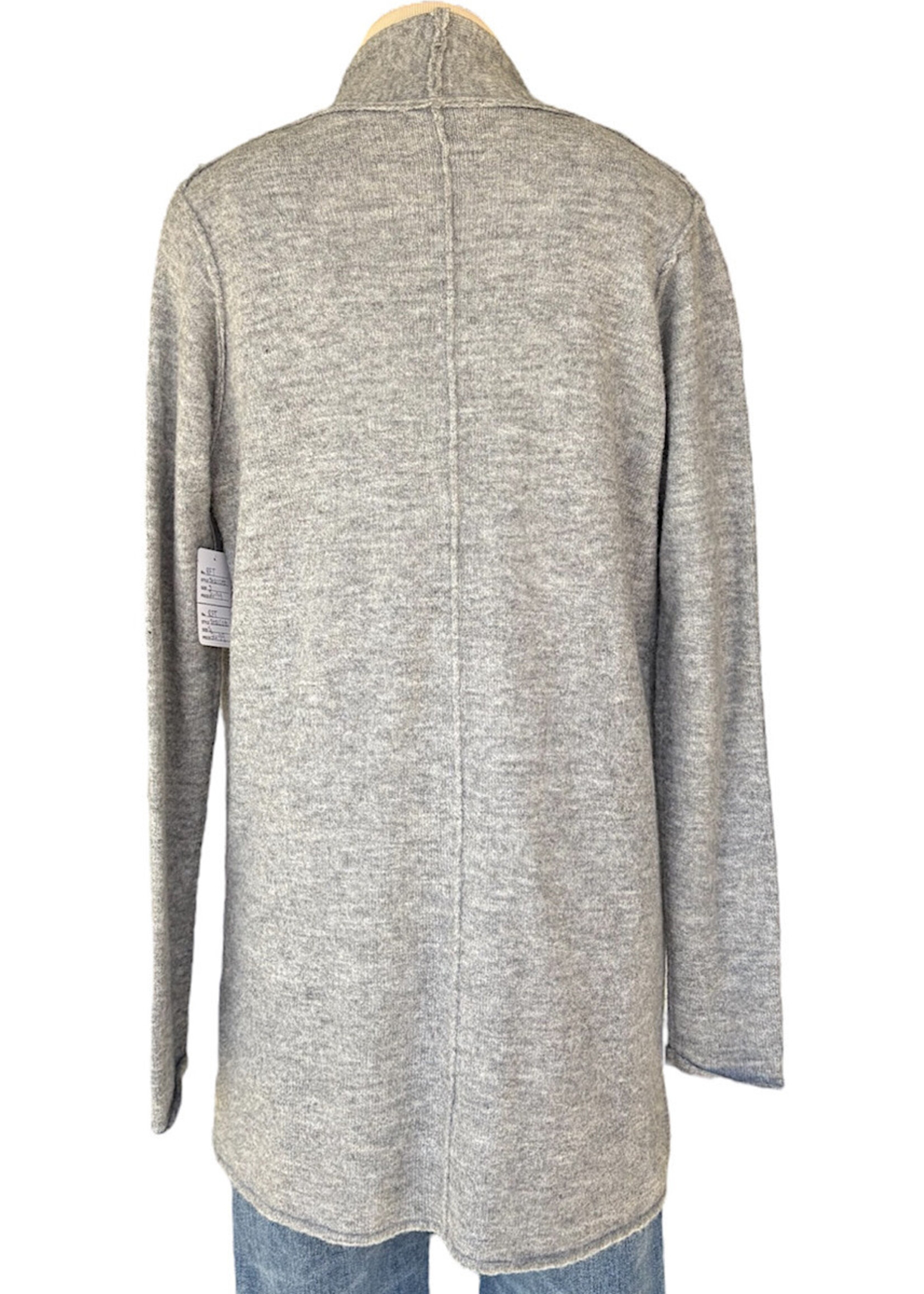 Heather Grey Mid Length Cardigan Size Small-RF