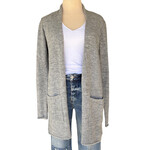 Heather Grey Mid Length Cardigan Size Small-RF