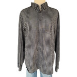 Checkered Button Up Dress Shirt Size XL-RF