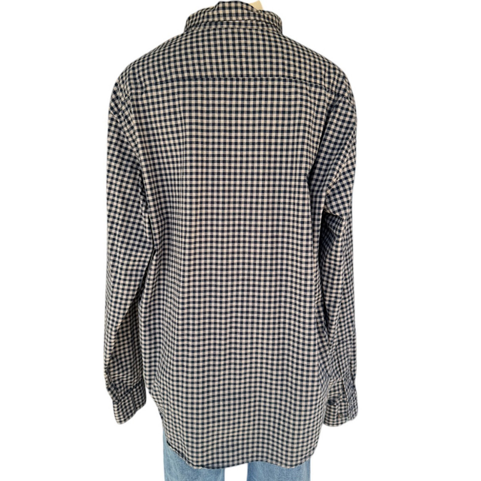 Old Navy Checkered Button Up Dress Shirt Size XL-RF