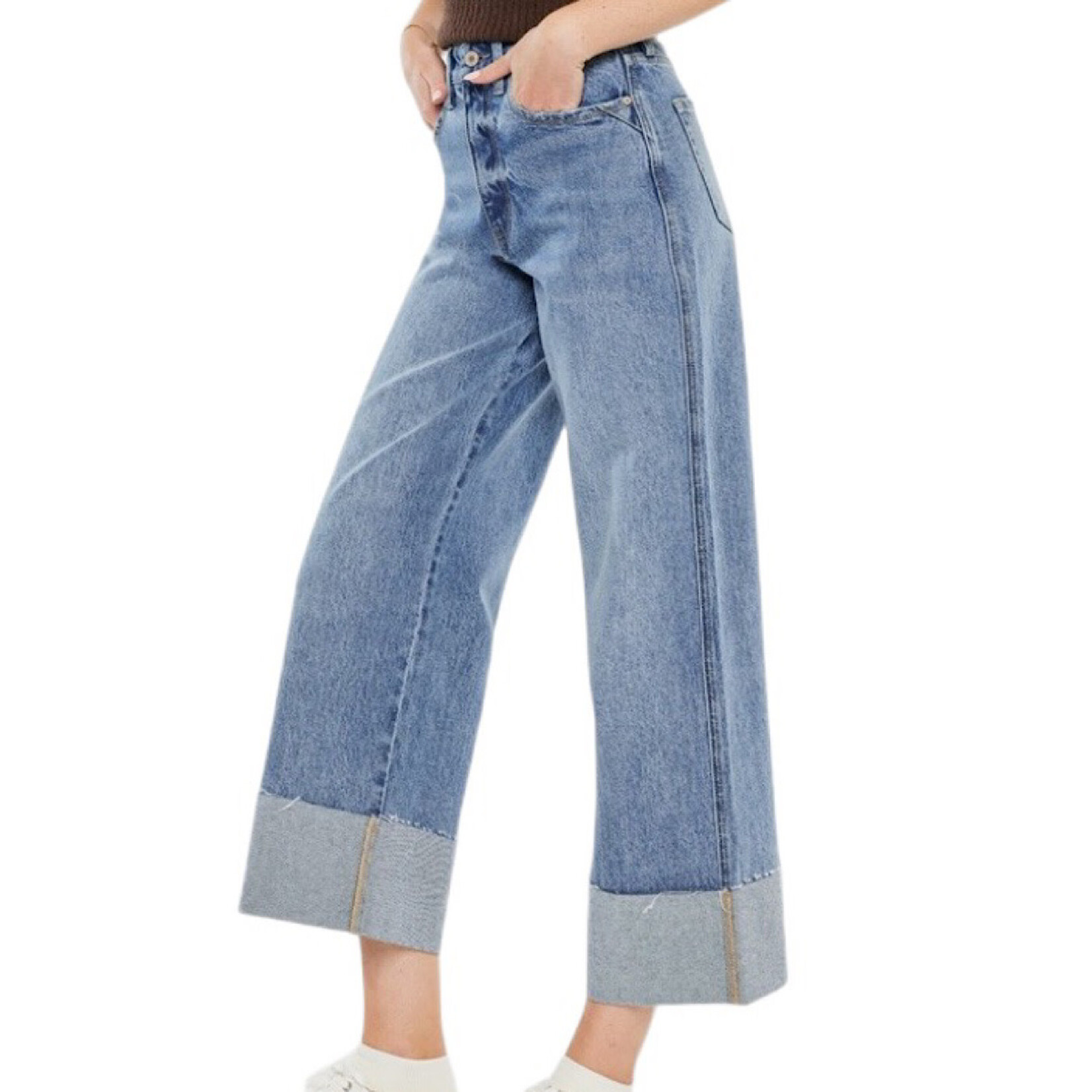 KC5523M 90's Cropped Wide Leg