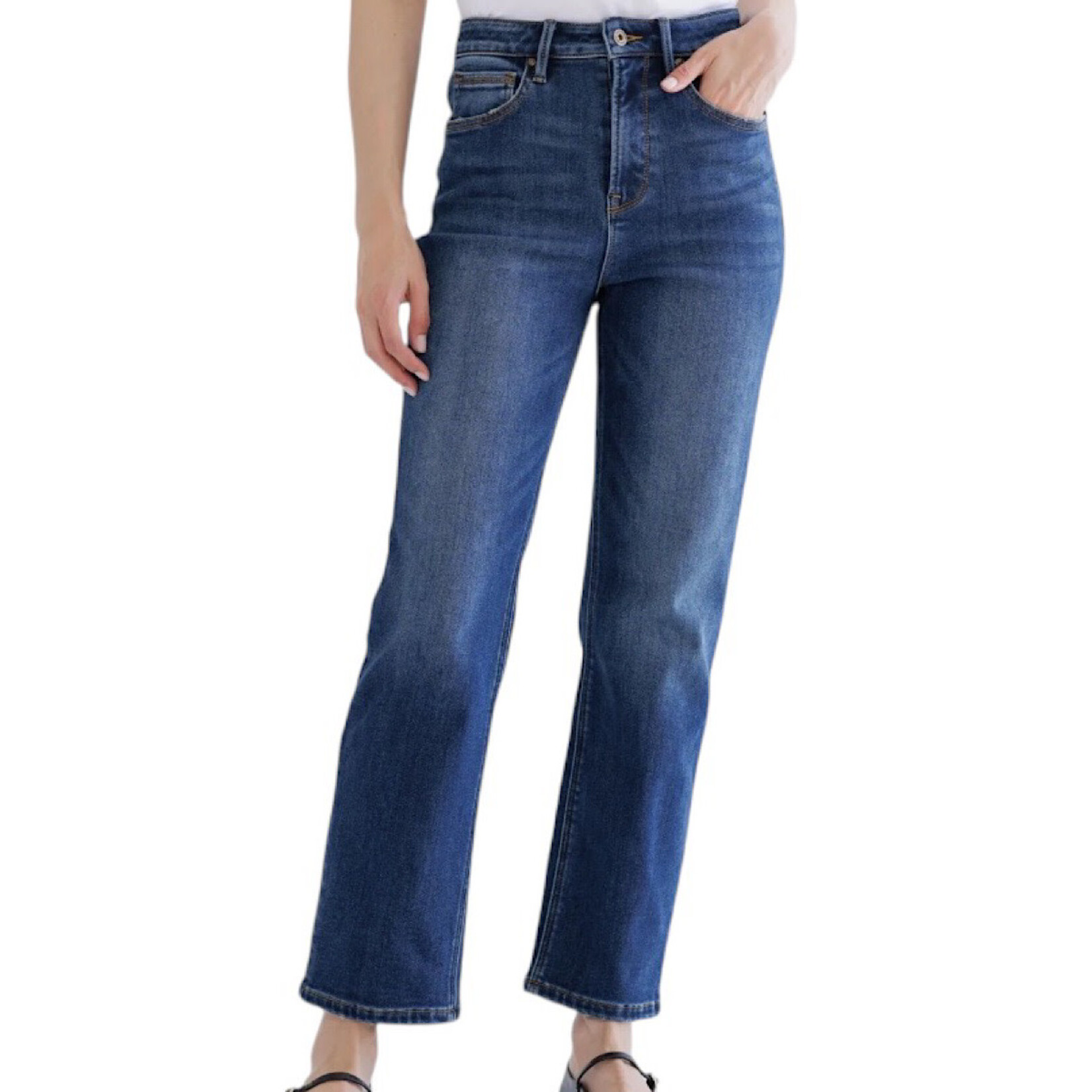 Mica Denim MICA MDF-T3301 S/H Back Dart Fleece Straight Leg