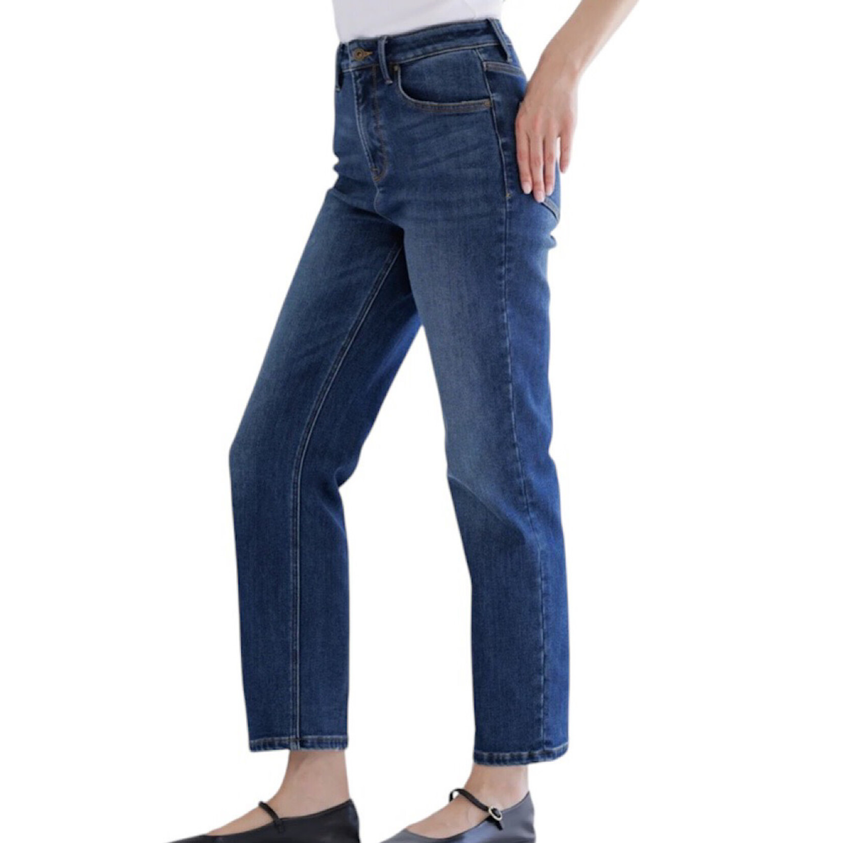 Mica Denim MICA MDF-T3301 S/H Back Dart Fleece Straight Leg