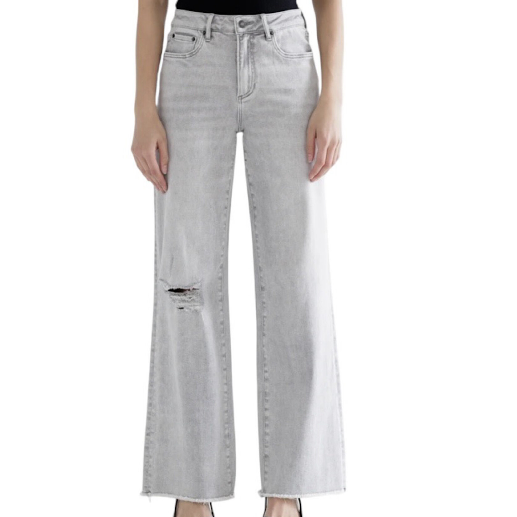 Mica Denim MICA MDP-W3313 H/R Wide Leg With Raw Hem