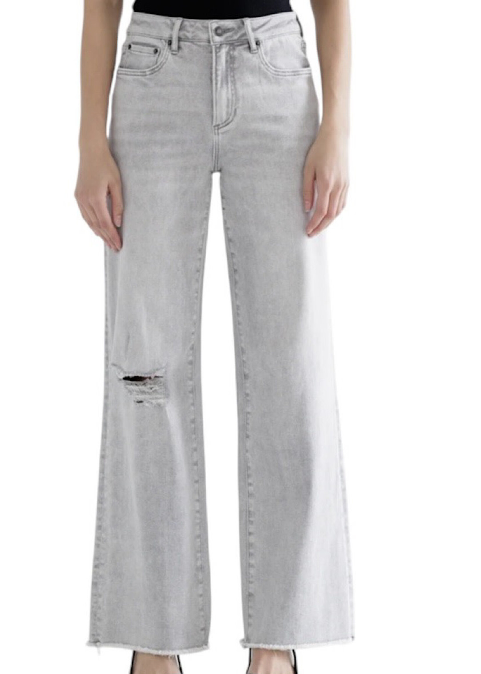 Mica Denim MICA MDP-W3313 H/R Wide Leg With Raw Hem