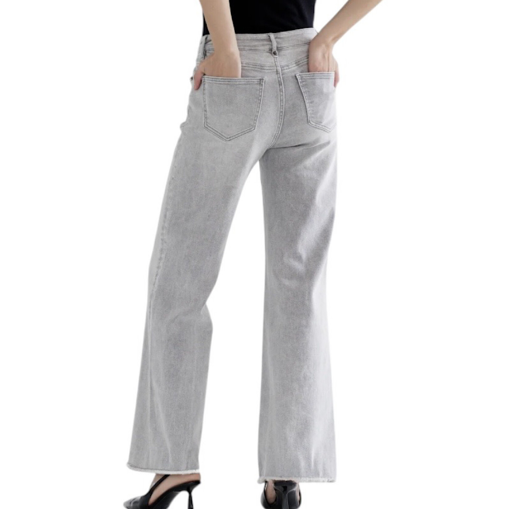 Mica Denim MICA MDP-W3313 H/R Wide Leg With Raw Hem