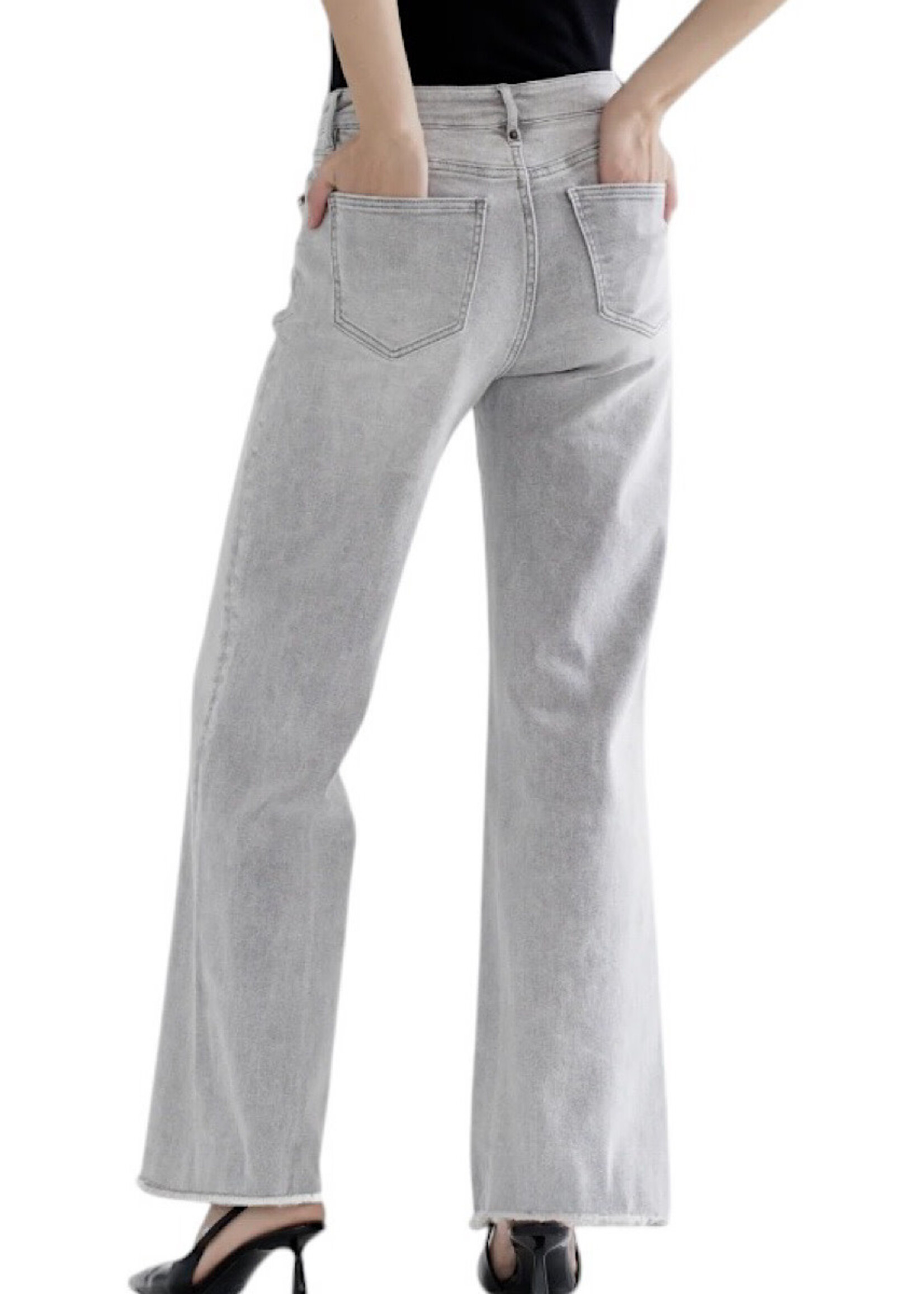 Mica Denim MICA MDP-W3313 H/R Wide Leg With Raw Hem