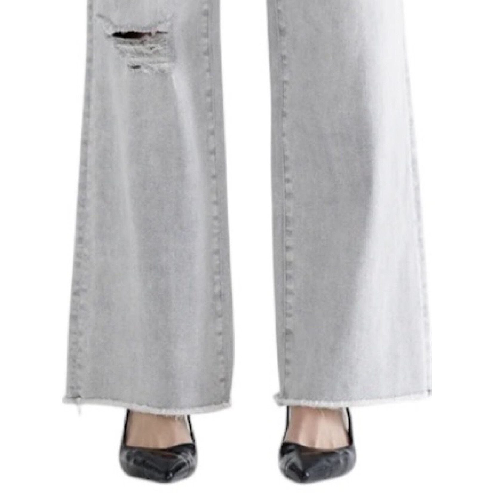 Mica Denim MICA MDP-W3313 H/R Wide Leg With Raw Hem