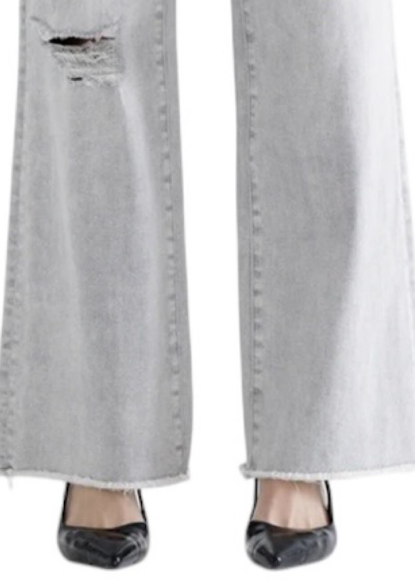 Mica Denim MICA MDP-W3313 H/R Wide Leg With Raw Hem