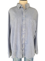Grey Button Down Dress Shirt Size Size XL-RF
