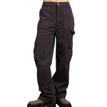 Charcoal Carpenter Corduroy Cargo Pants