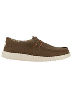 Hey Dude Hey Dude Wally Waxed Canvas Walnut Mens