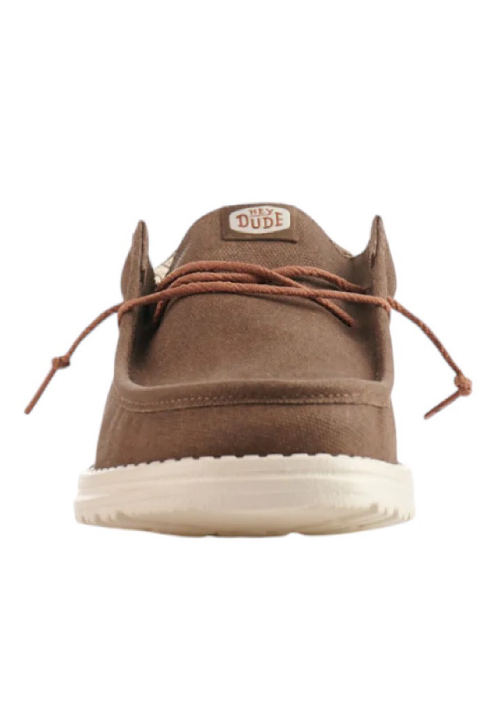 Hey Dude Hey Dude Wally Waxed Canvas Walnut Mens