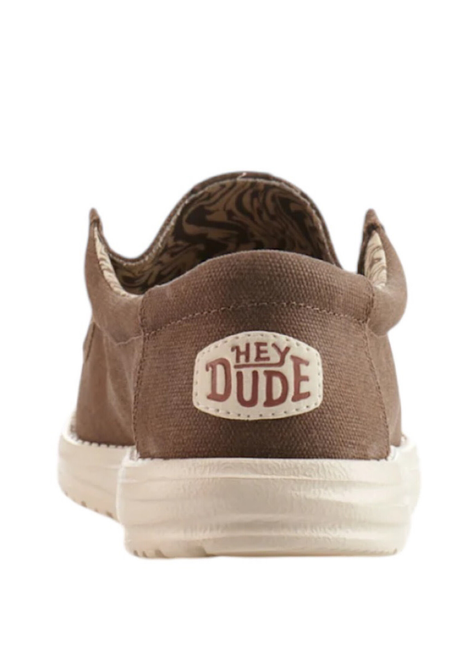 Hey Dude Hey Dude Wally Waxed Canvas Walnut Mens