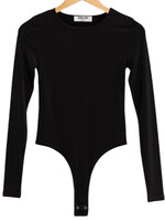 Black Essence Long Sleeve Bodysuit