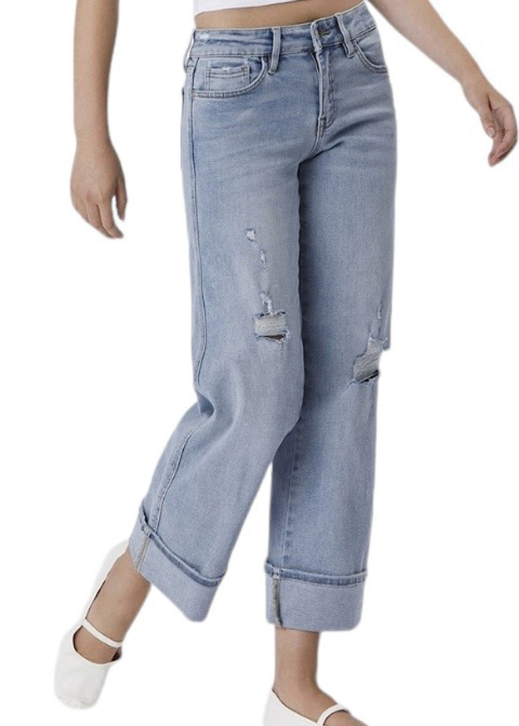 Lovervet LV1525 M/R Ankle Cuffed Wide Leg