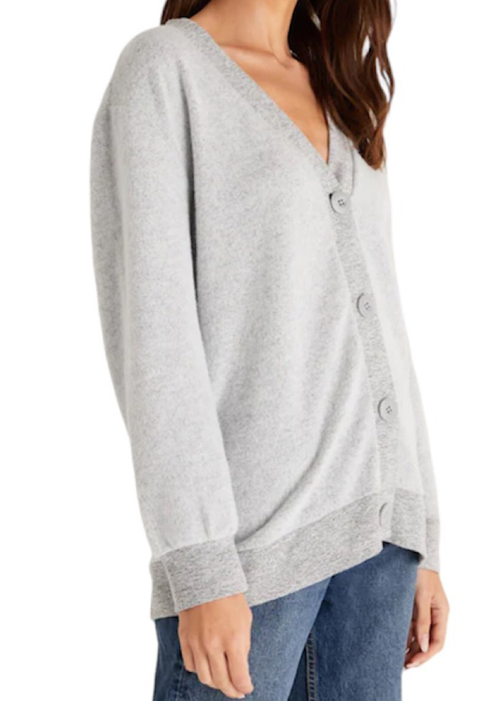 Z supply Pamelia Cozy Cardigan Heather Gray