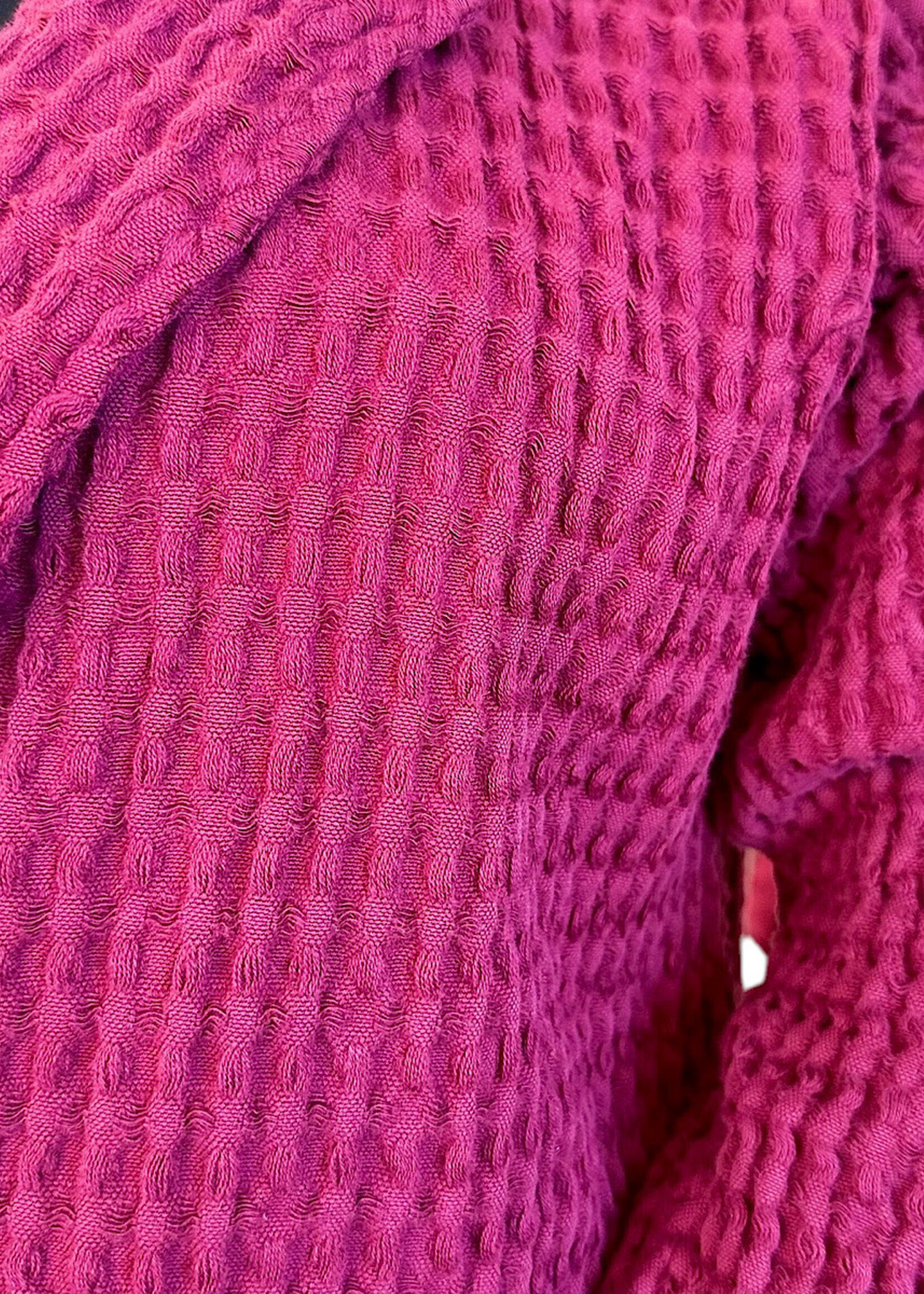 Mododoc Wild Berry Textured Sweater Cardigan S