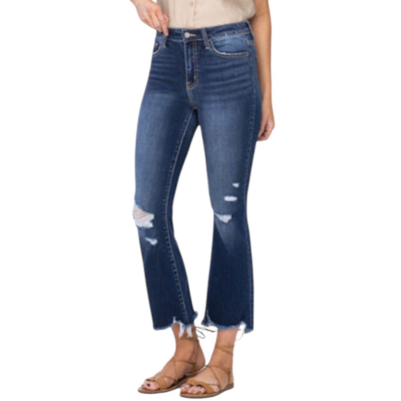 Vervet VT5513 High Rise Crop Flare