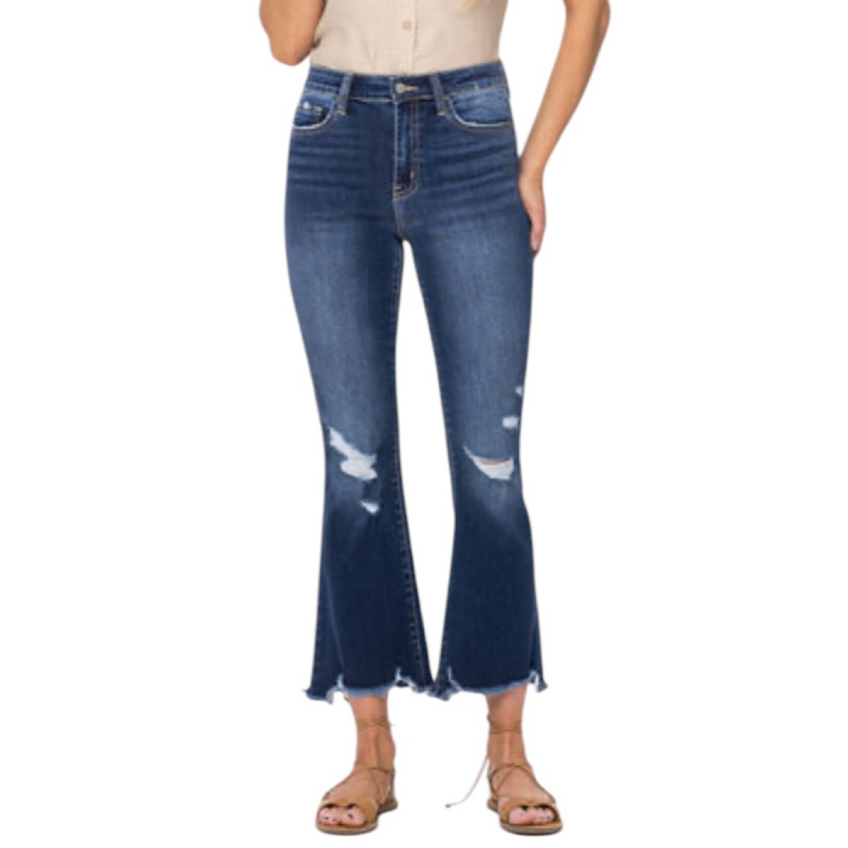 Vervet VT5513 High Rise Crop Flare