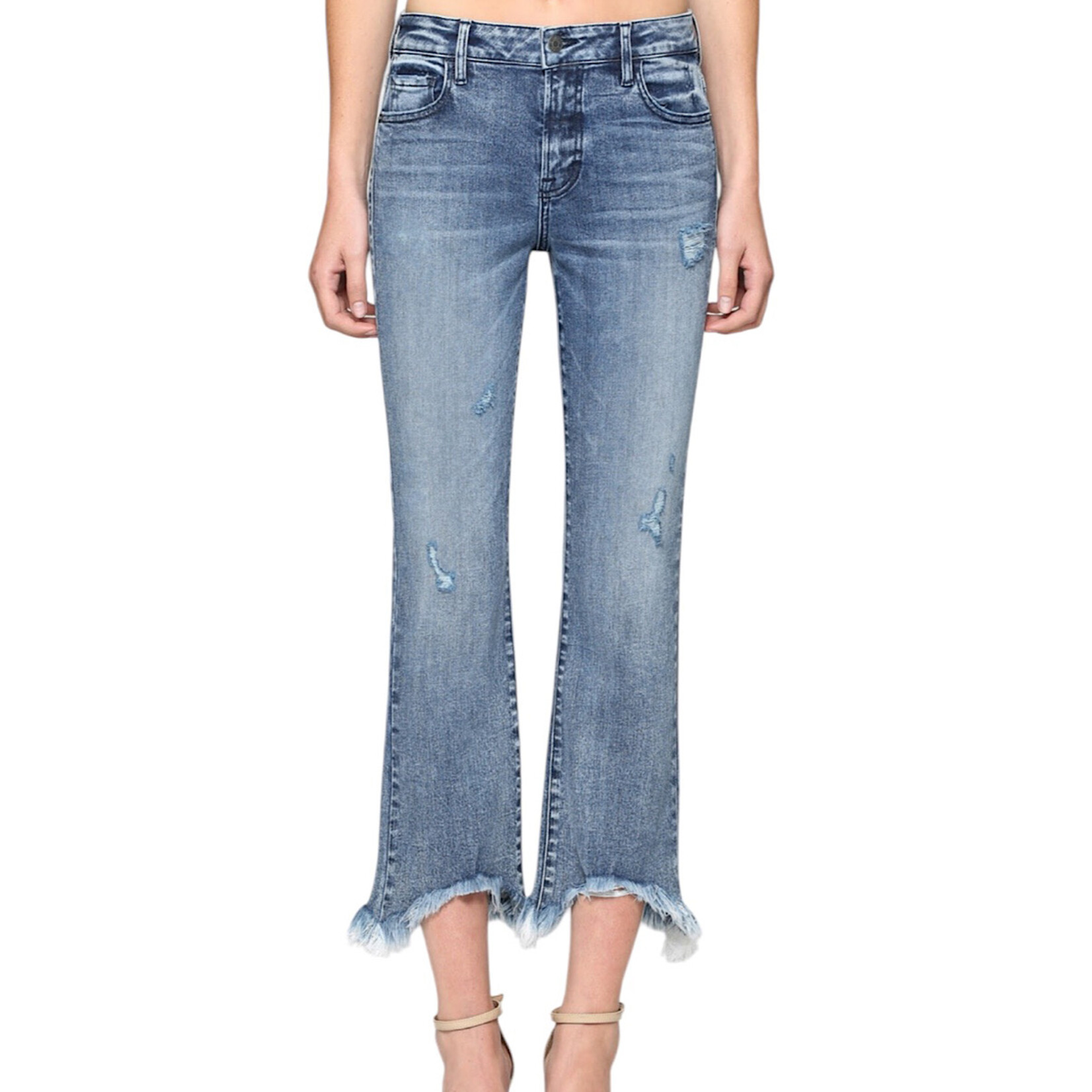 Hidden Hidden Happy Mid Rise Cropped Flare HD3775C-M