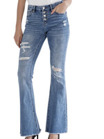 Mica Denim MICA MDP-F121 M/R Flare W/ Button Up