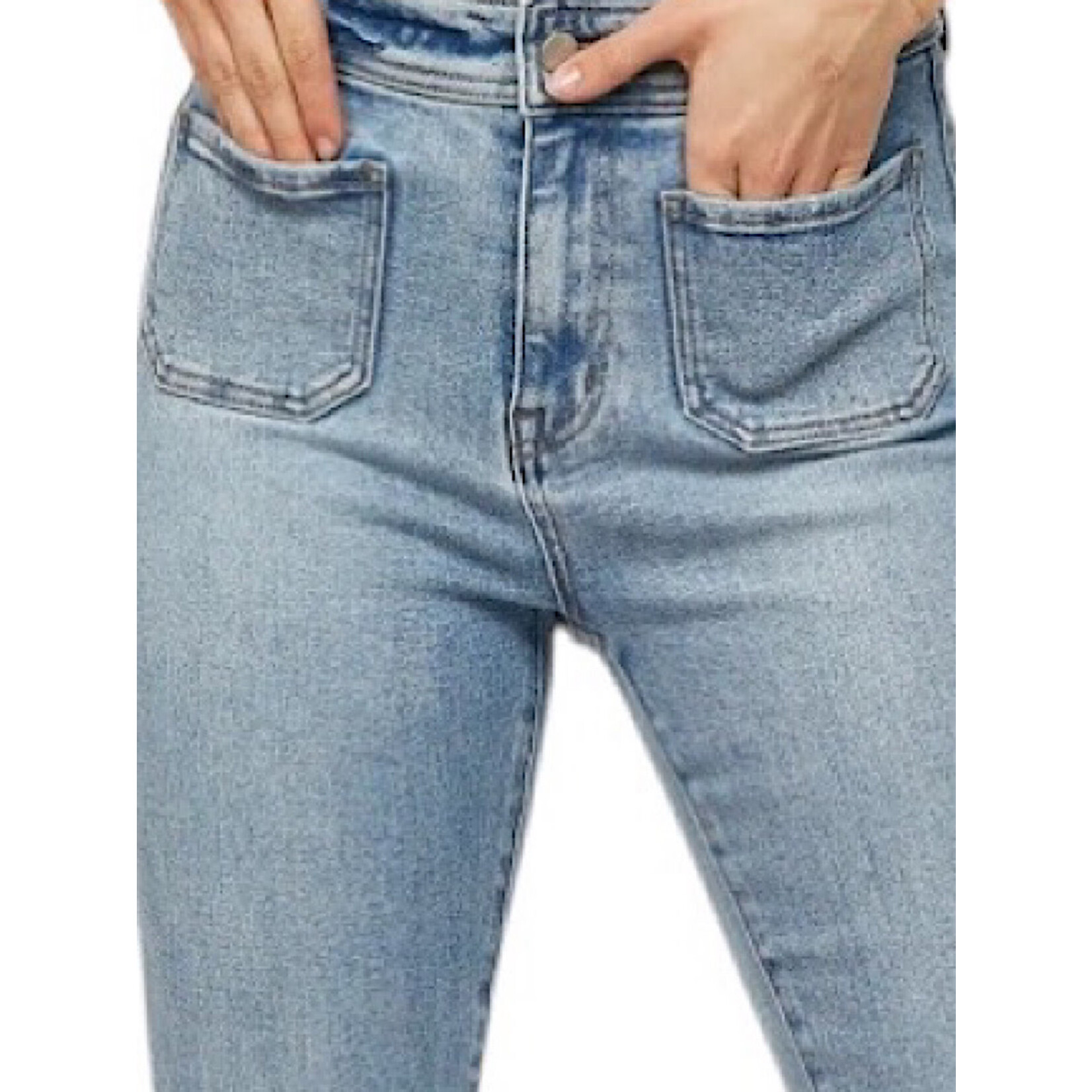 Mica Denim MICA MDP-F3175LT S/H Rise FLARE W/Patch Pocket