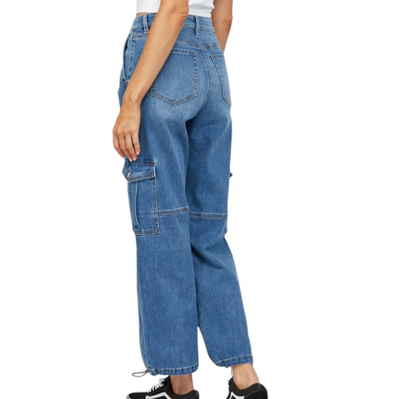 Mica Denim MICA MDP-W2030 H/R Cargo Pants W/Hem Detail