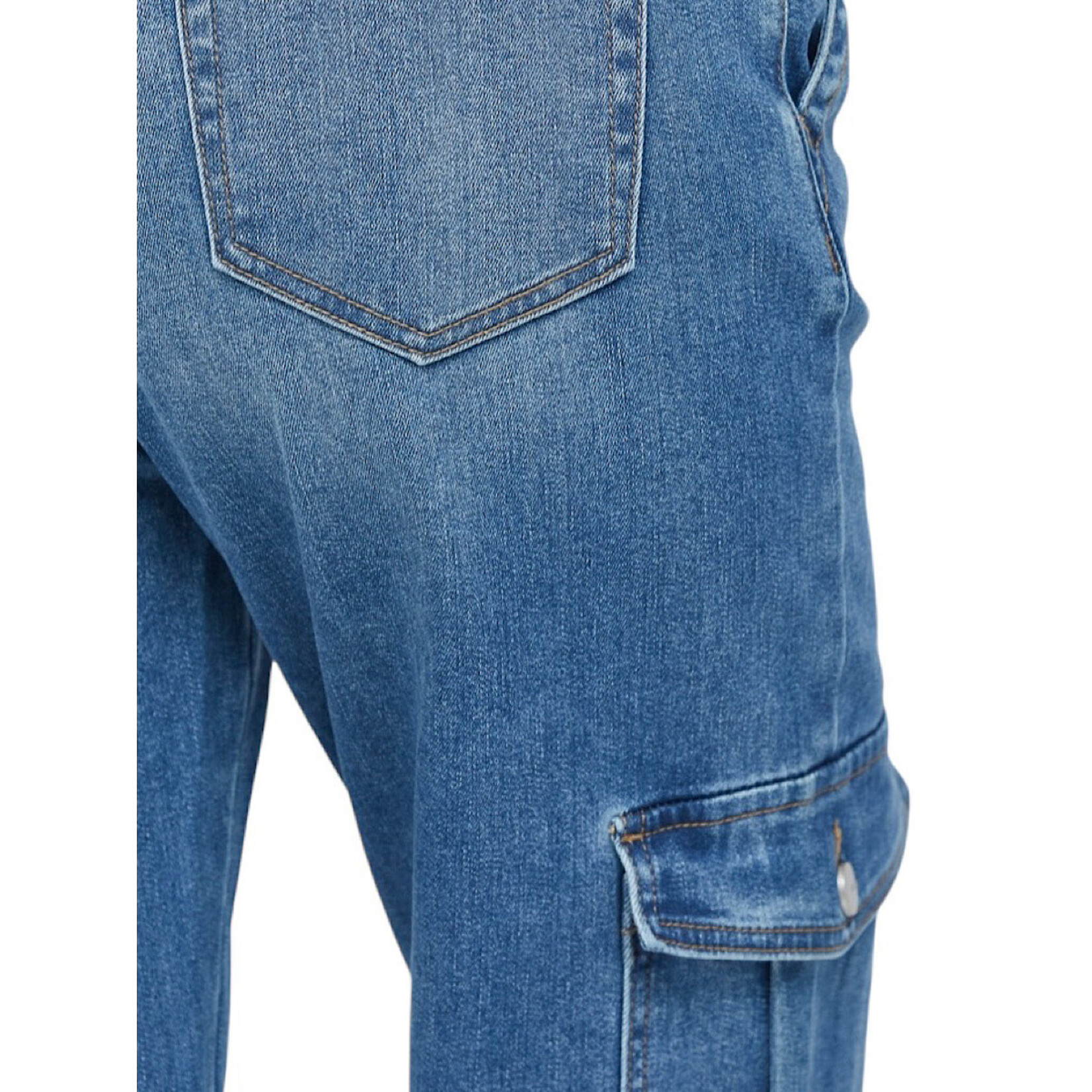 Mica Denim MICA MDP-W2030 H/R Cargo Pants W/Hem Detail