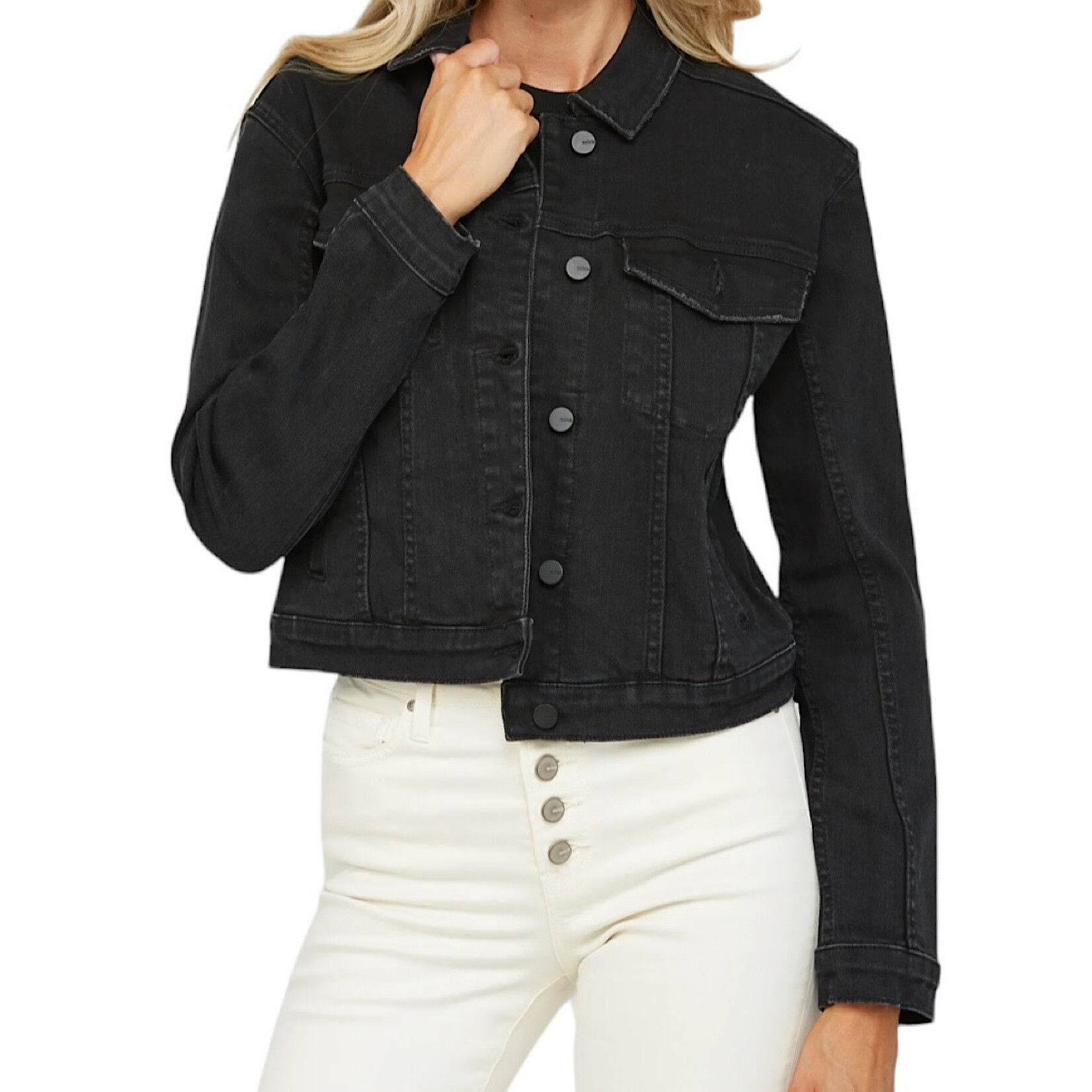 Mica Denim MICA MDP-J3011BK Black Denim Jacket