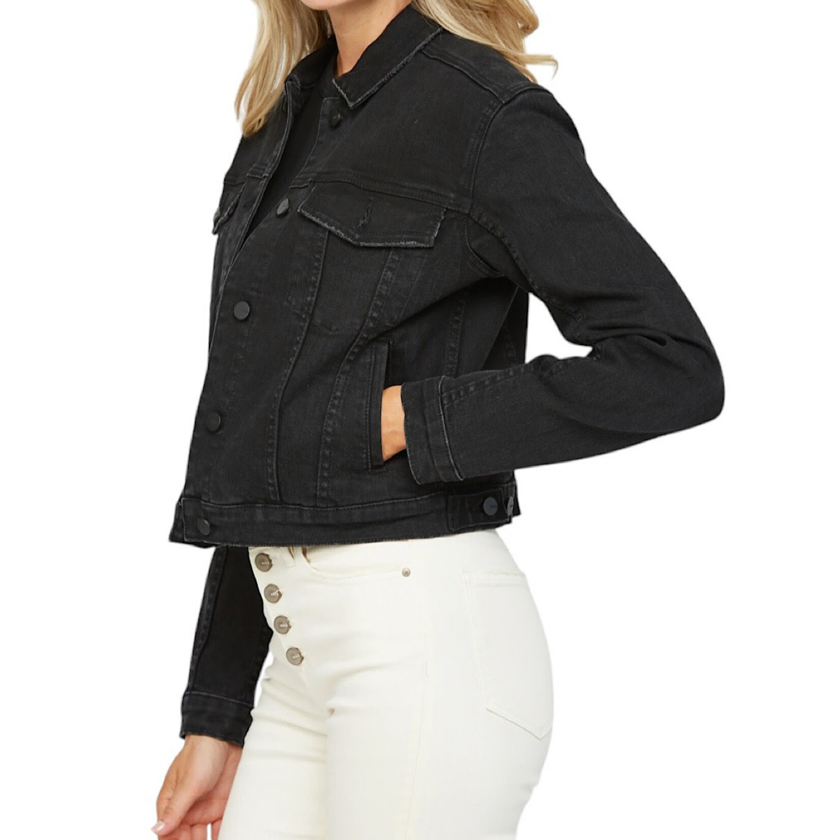 Mica Denim MICA MDP-J3011BK Black Denim Jacket