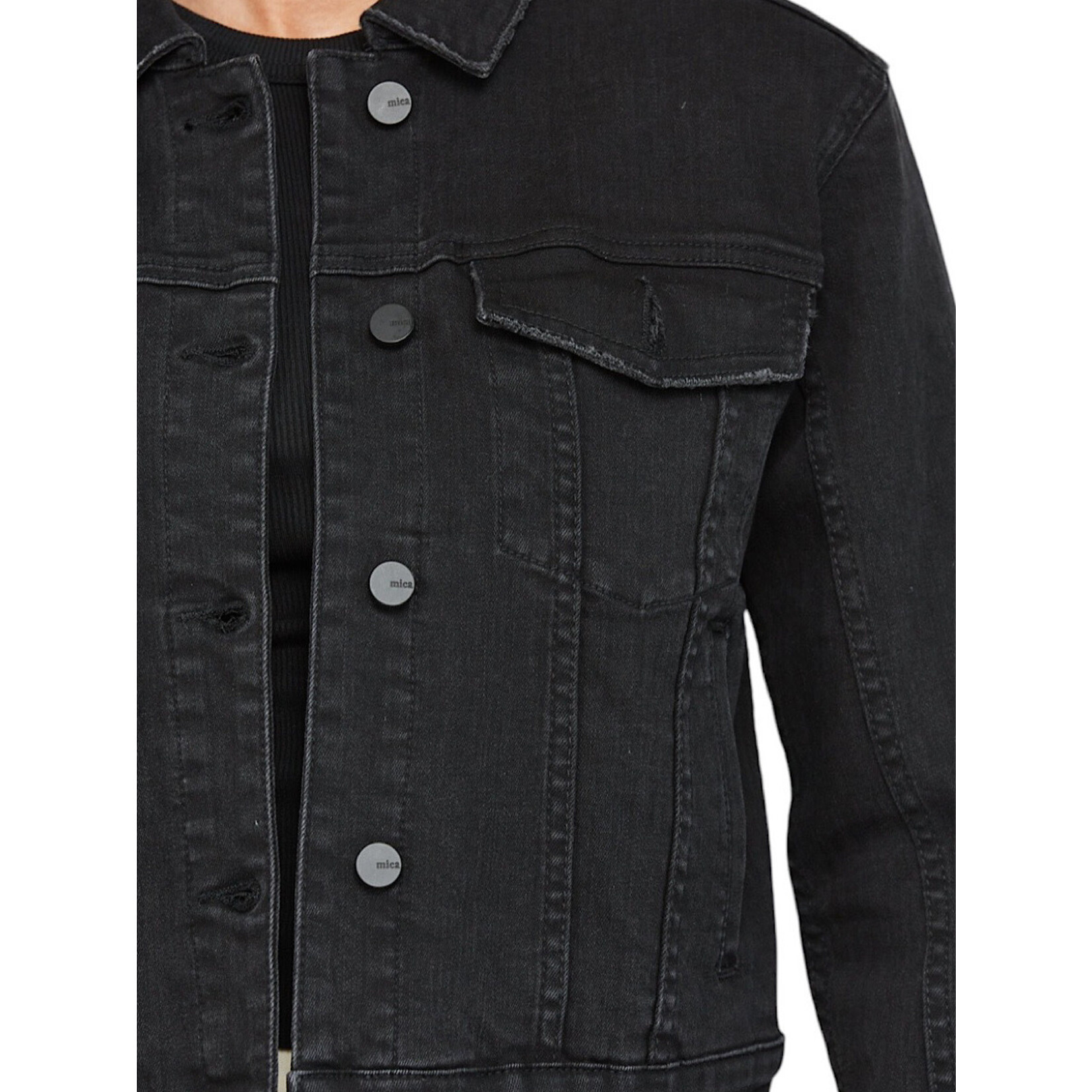 Mica Denim MICA MDP-J3011BK Black Denim Jacket