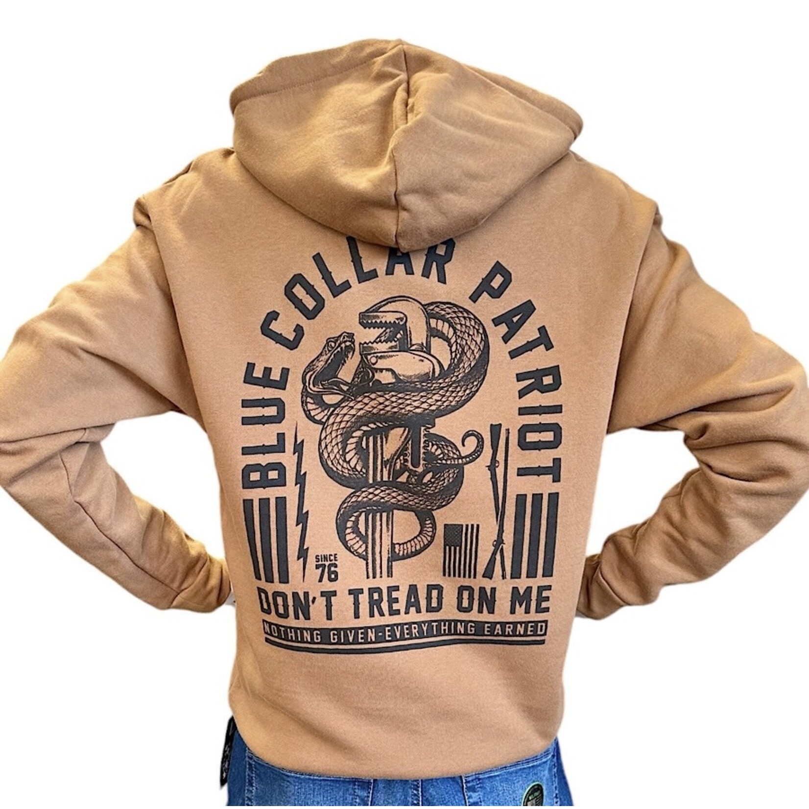 Nothing Given Po Hood-Light Brown