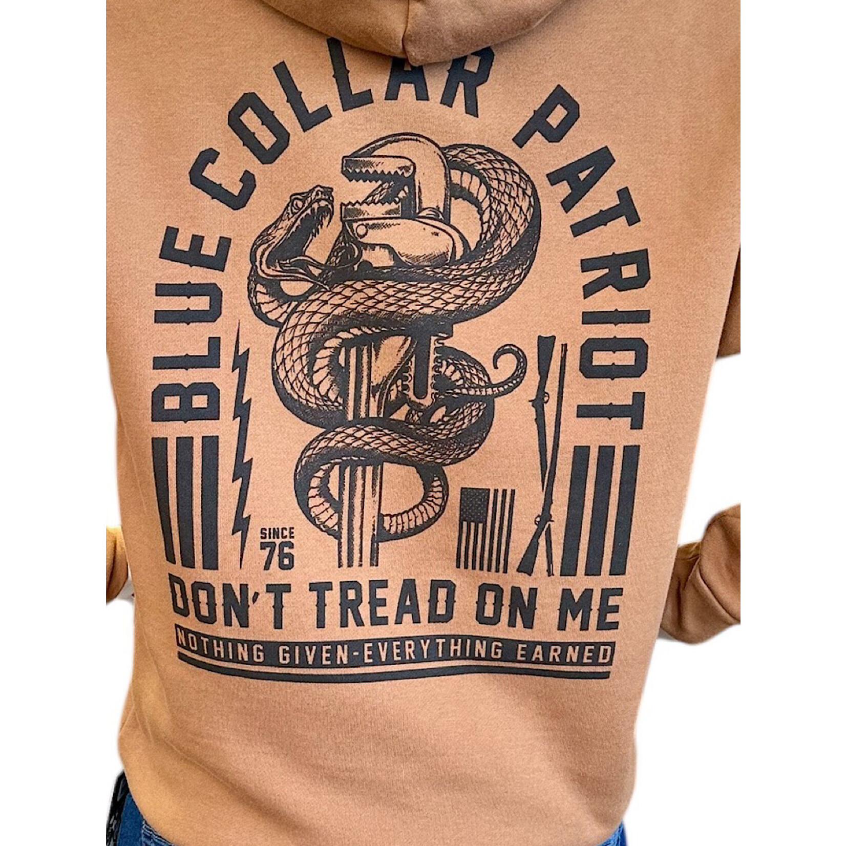 Nothing Given Po Hood-Light Brown