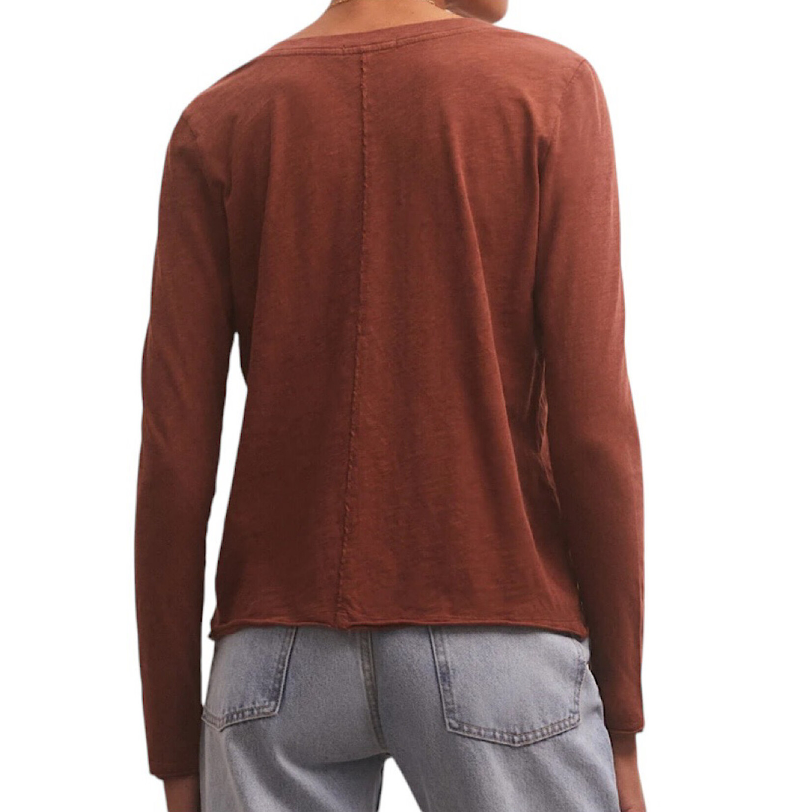 Z Supply Z Supply Dream Slub LS Tee Ruby