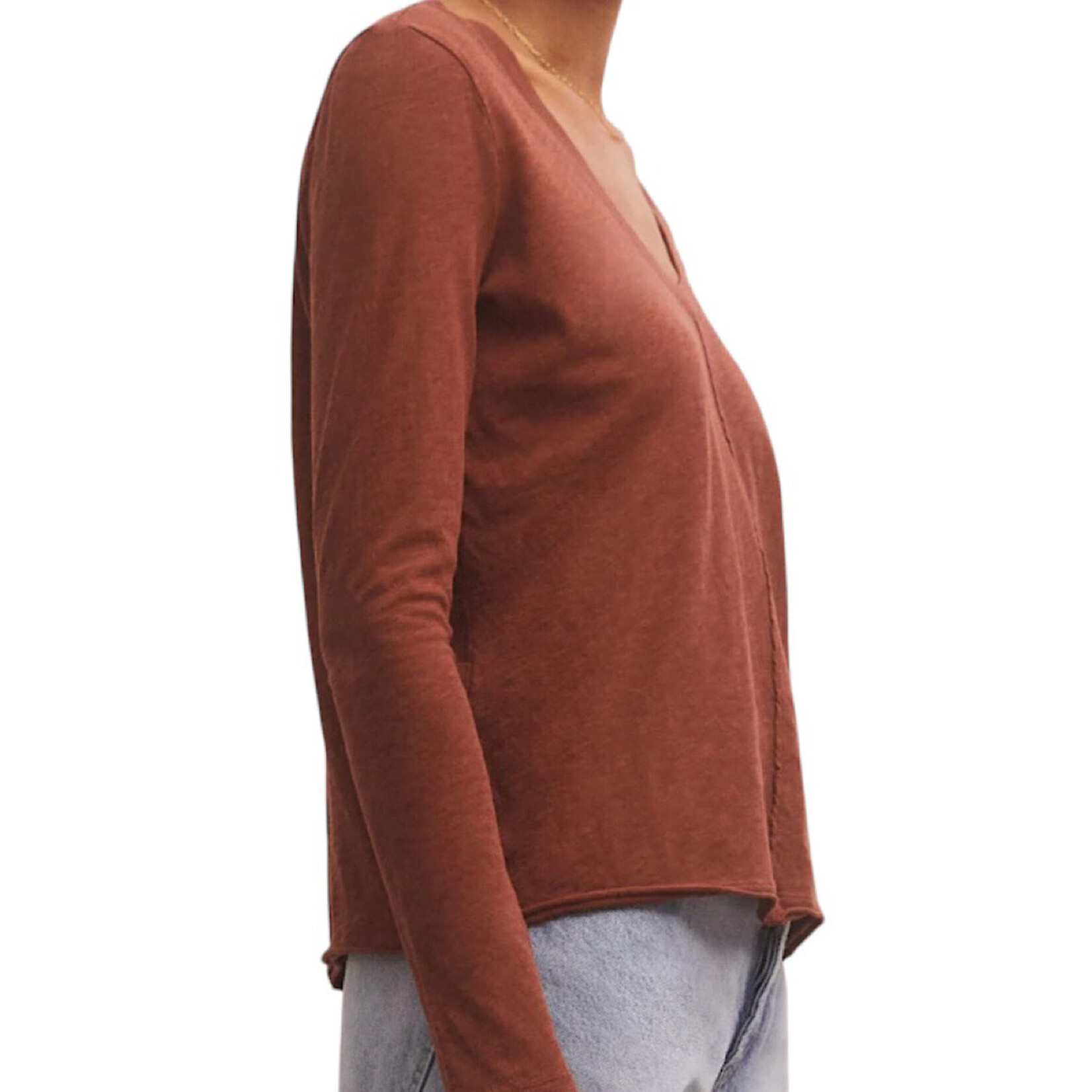 Z Supply Z Supply Dream Slub LS Tee Ruby