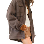 Fleece French Terry Charcoal Jacket