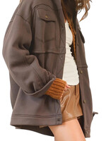 Fleece French Terry Charcoal Jacket